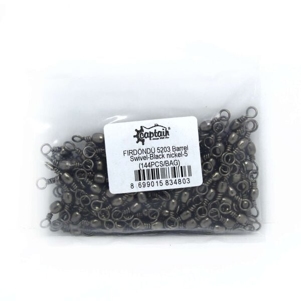 Captain 5203 Fırdöndü 144lü Paket Black Nikel