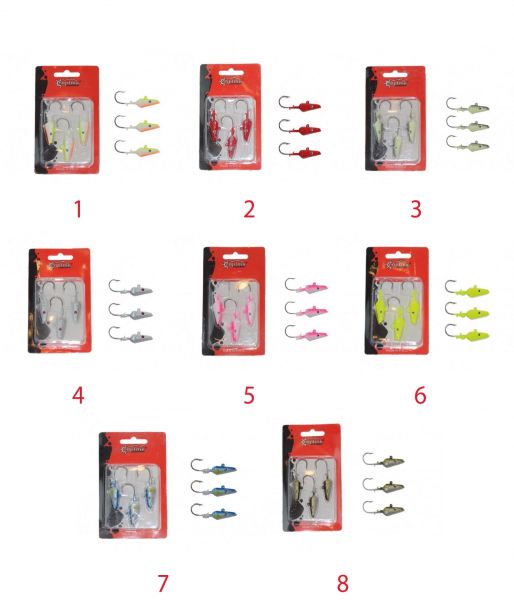 Captain 6457 Jig Head 15gr Ultimate Sardine 3'lü Set 6