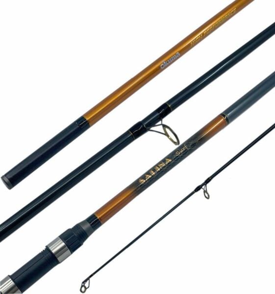 Okuma Salina Surf 420 cm 100-200g Atarlı Karbon 3 Parça Surf Olta Kamışı