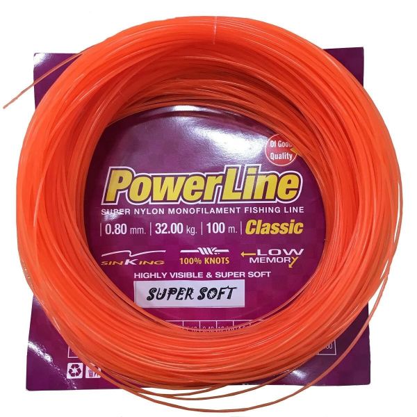 Powerline Soft Turuncu 100m Poşet Misina 0,40 mm