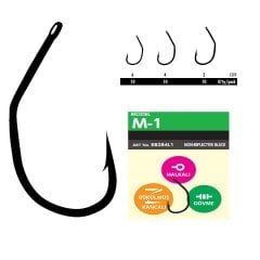 Hayabusa M1 Sazan İğnesi Dövme Teflon Black 10'lu Paket