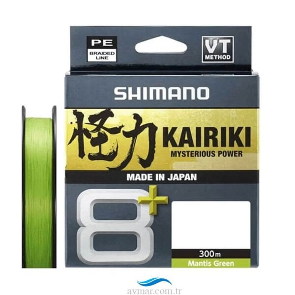 Shimano Kairiki 8+ 0.16mm 300m M. Green 8 Örgü İp Misina 9.8kg Çeker