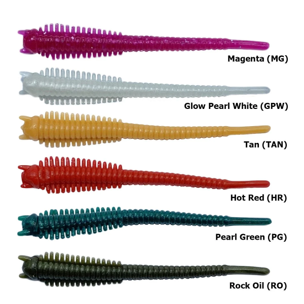 Spiinx Soft Baits Sandworm 6 cm Kokulu Silikon Yem Magenta (MG)