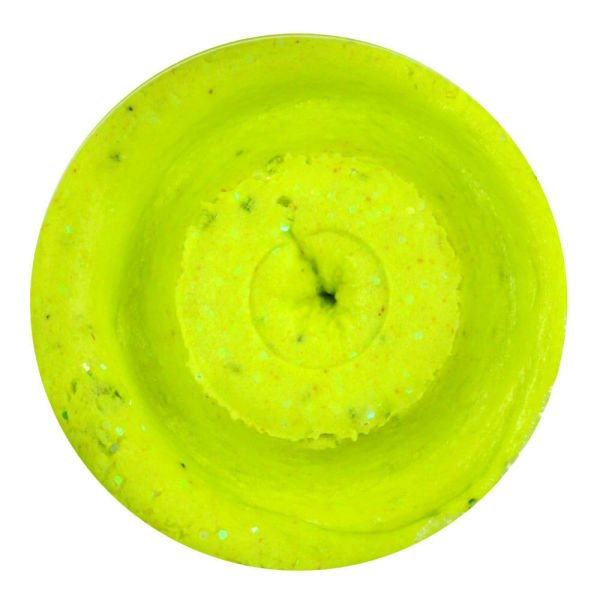 Berkley Gulp Trout Dough Garlic Sahte Yemi CHUNKY CHARTREUSE