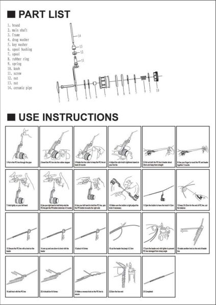 Gosen 7618 Bobin Knotter İp Misina Düğümleme Aparatı