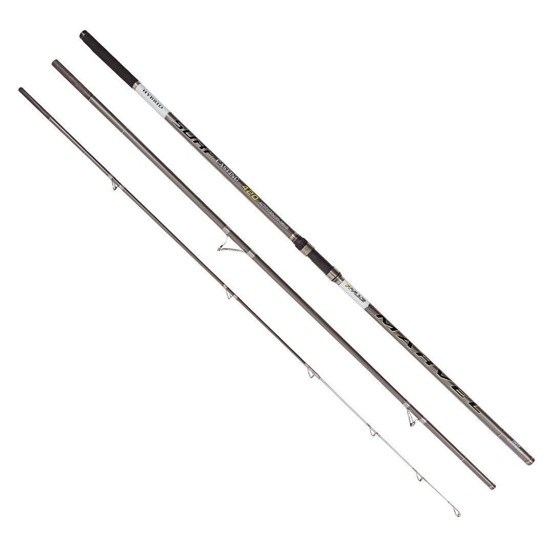 Ryuji Marvel 420 cm 100-250g Atarlı 3 Parça Surf Olta Kamışı Hybrid Uçlu