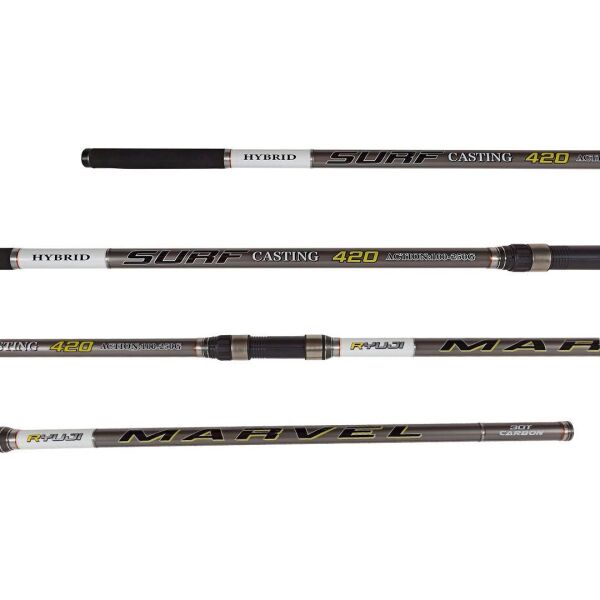 Ryuji Marvel 420 cm 100-250g Atarlı Parçalı Surf Kamış Hybrid Uçlu