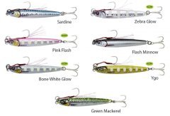 Savage gear 3D Jig Minnow 40 gr 9,3 cm Sahte Balık Glow Zebra