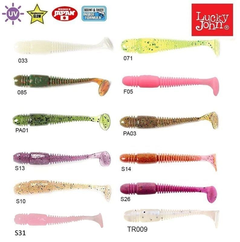 Lucky John Tioga 2'' (5.08 cm) 10P Silikon Yem Renk:033