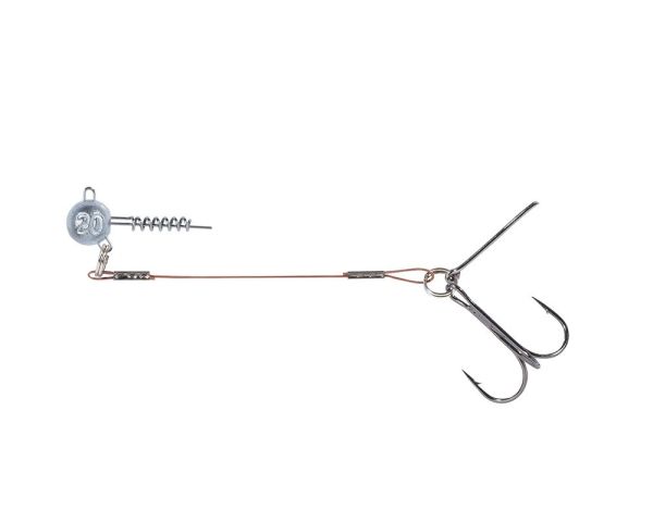 Balzer 16100 Silikon Yemler İçin Çelik Telli Spiral Kafa Rig 5.5cm 15 gr