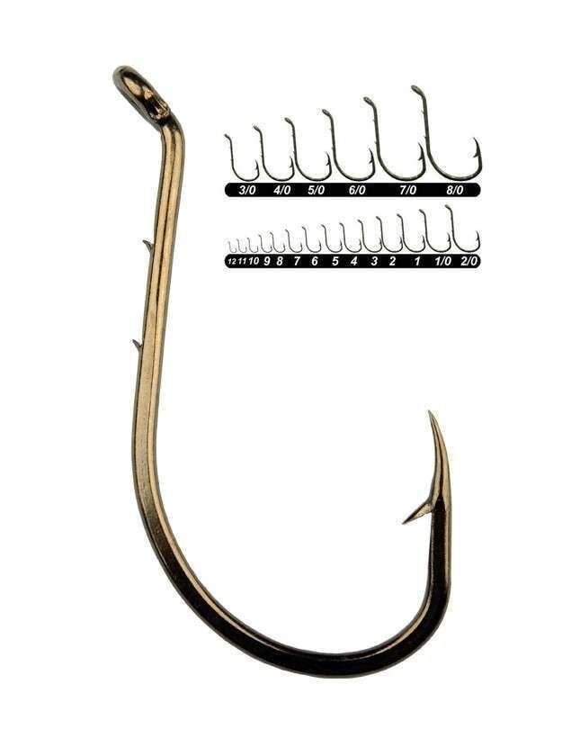 Youvella 1364 Delikli Tırnaklı Papağan Olta İğnesi 100lü Kutu Bronz