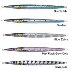 Savage gear 3D Needle Jig 40 gr 15 cm Sahte Balık Glow Zebra