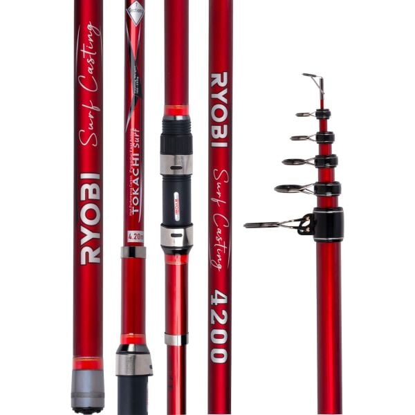 Ryobi Tokachi 420cm 100-250gr Atarlı Kısa Kapanır Surf Kamış