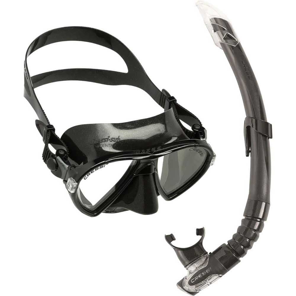 Cressi Ocean Maske Gamma Şnorkel Set BLACK