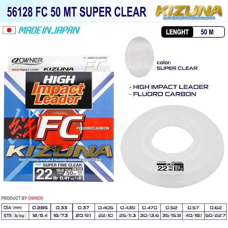 Kizuna 56128 Fc 50mt Super Clear