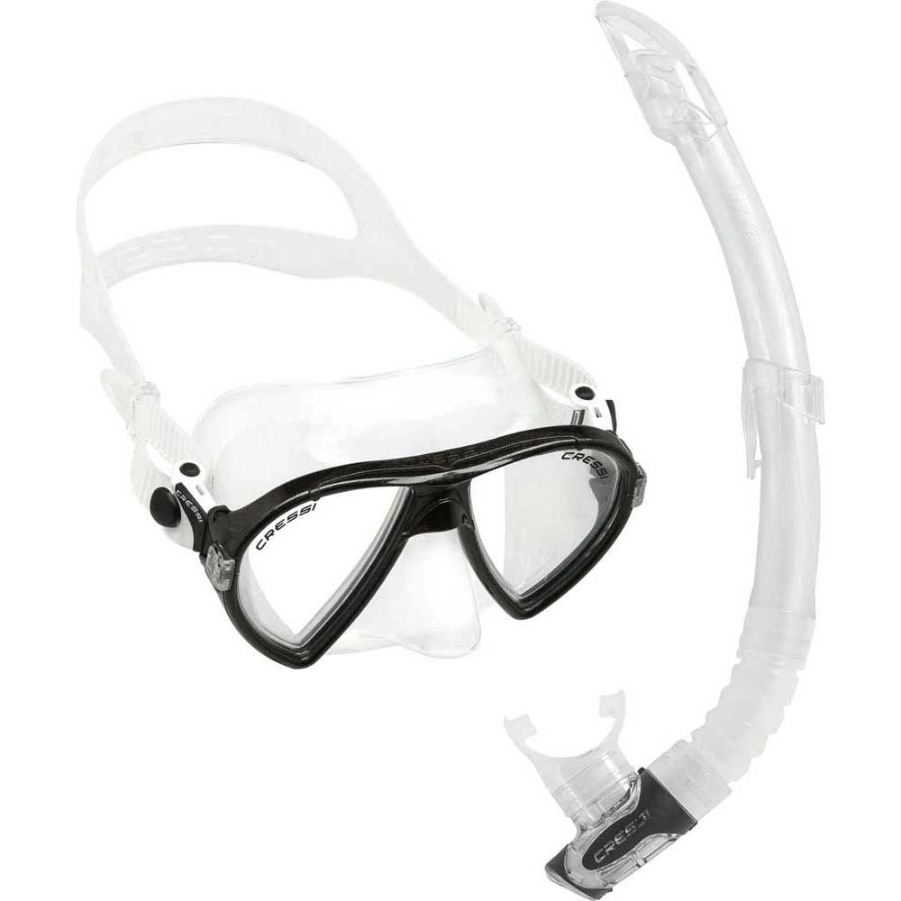 Cressi Ocean Maske Gamma Şnorkel Set CLEAR/BLACK