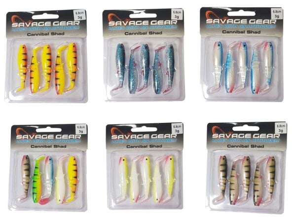 Savage gear Cannibal 6,8cm 5 Adet Sahte Balık