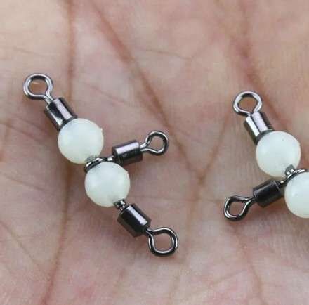 Captain 5049 Üçlü Boncuklu Fırdöndü 10lu Paket Black Nikel