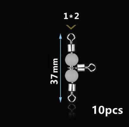 Captain 5049 Üçlü Boncuklu Fırdöndü 10lu Paket Black Nikel
