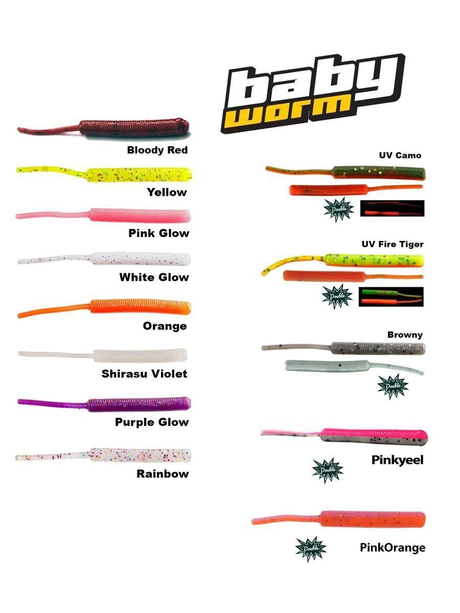 Fujin Baby Worm 5,2cm Floating LRF Silikonu Bloody Red