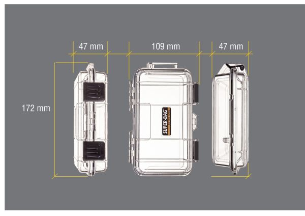 Captain Su Geçirmez Malzeme Kutusu No:1 Şeffaf