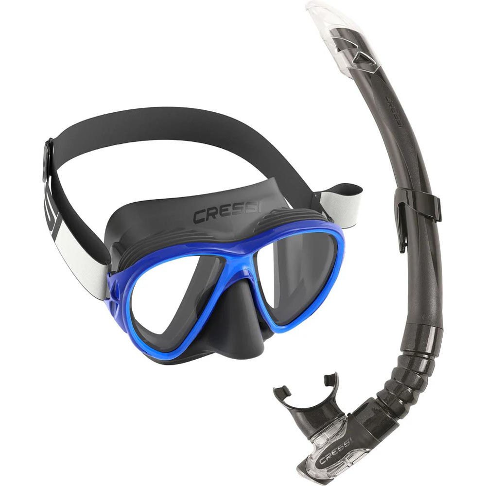 Cressi Fiji Maske - Gamma Şnorkel Set BLACK-BLUE