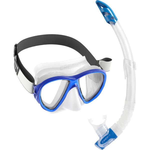 Cressi Fiji Maske - Gamma Şnorkel Set CLEAR-BLUE