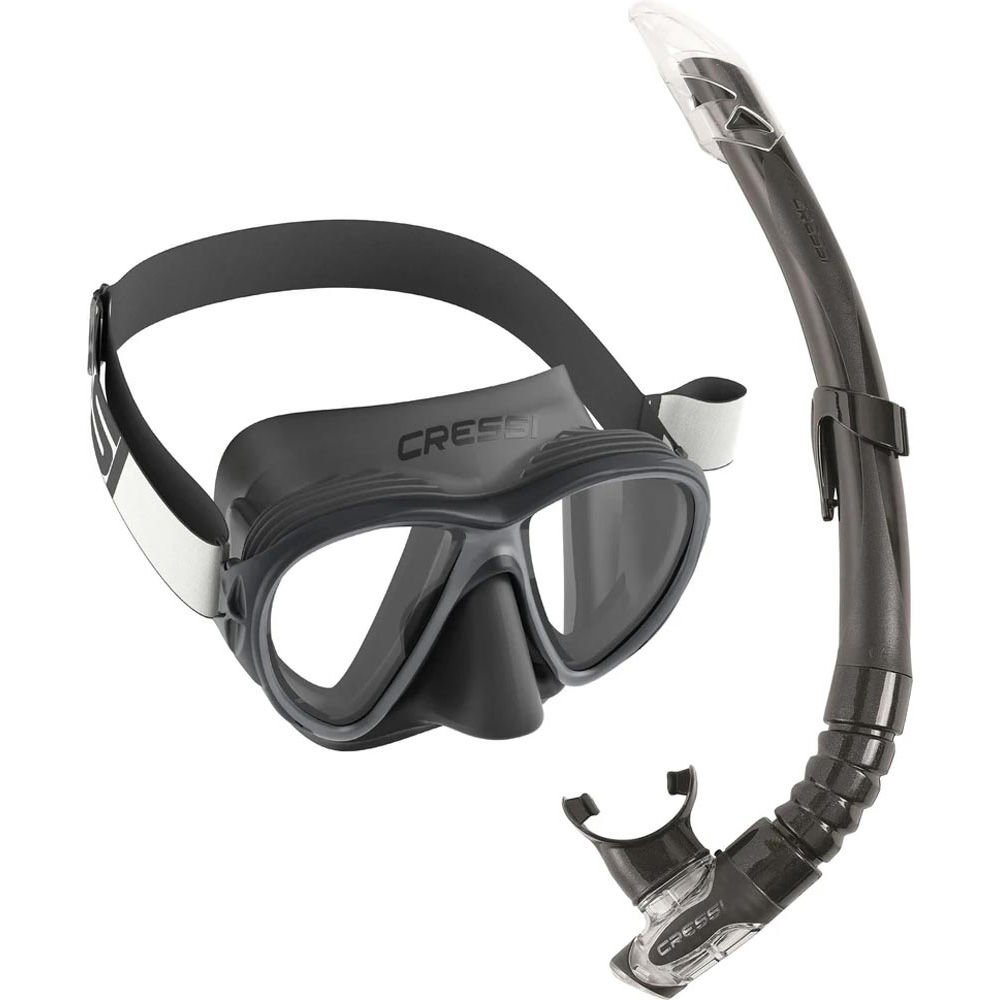 Cressi Fiji Maske - Gamma Şnorkel Set BLACK-BLACK