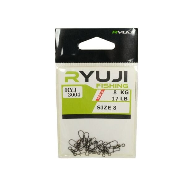 Ryuji 3004 No:1 Fırdöndülü Rapala Klipsi 10 Adet 23kg Çeker