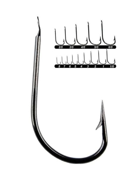 Youvella 1403 Kısa Pala Dövme Olta İğnesi 100lü Kutu Black Nikel