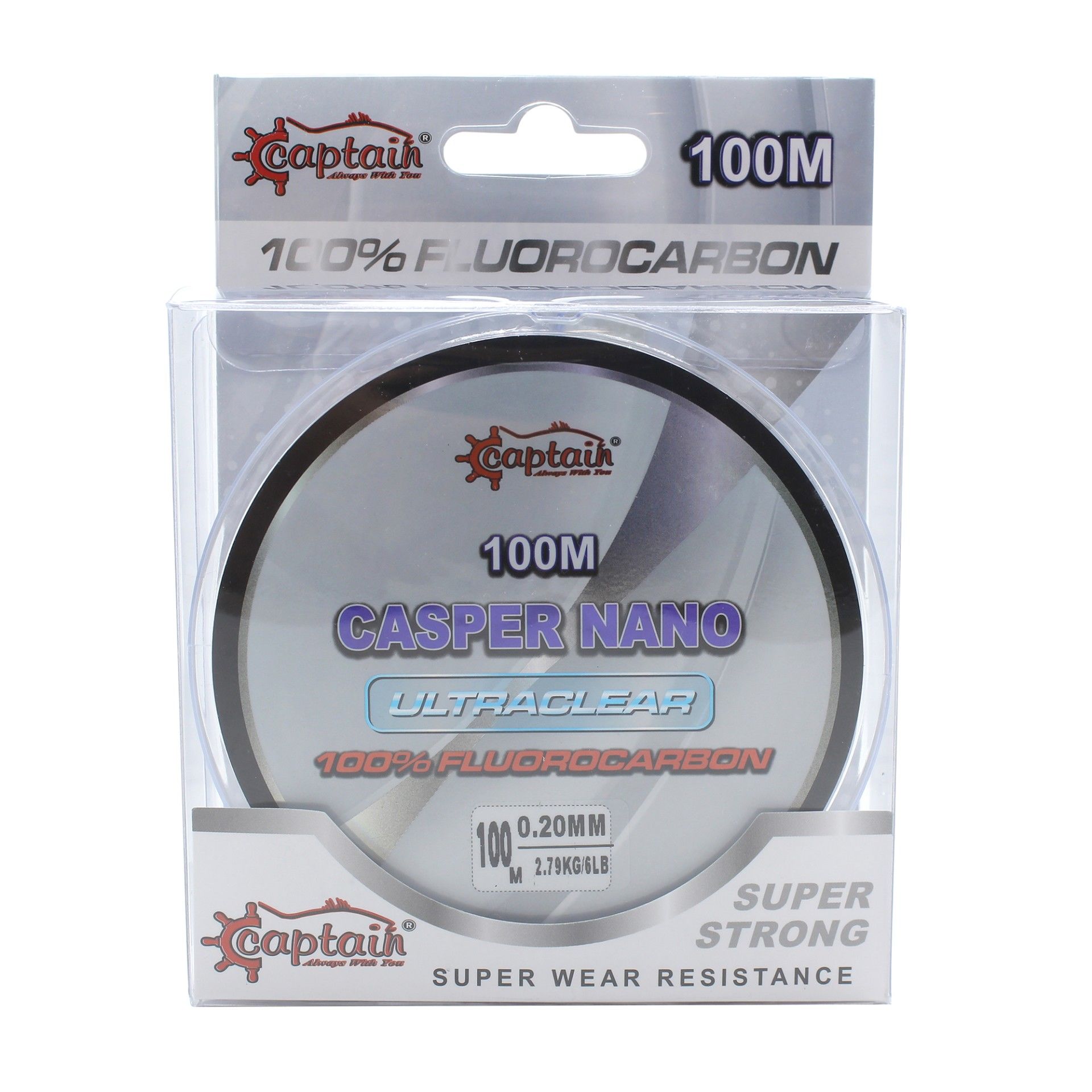 Captain Casper Nano %100 Fluoro Carbon Misina 100mt 0.25 mm