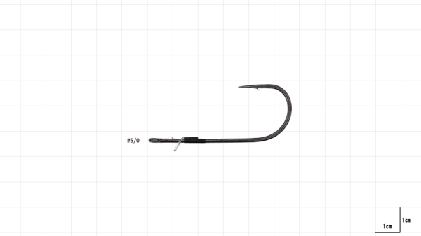 Hayabusa FPP Straight Delikli Lüfer İğnesi Black Nikel