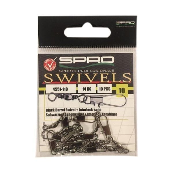 SPRO No:10 Klipsli Fırdöndü 10 Adet 14kg Çeker