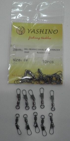 Yashino YM-3803 No:1 İnox Bilyalı Kilitli Fırdöndü 10 Adet