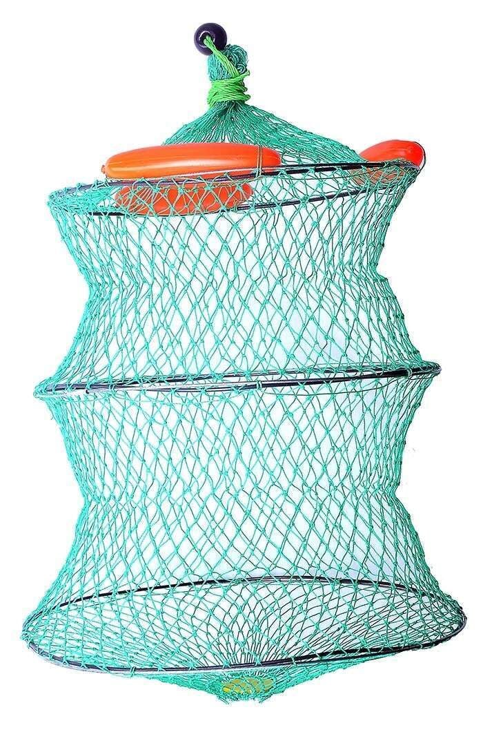 Captain 6612 File Livar Şamandralı Balık Sepeti 18mm Göz 40x60cm