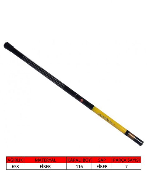 Captain 2072 Toma Havk Pole Aparatlı Göl Kamışı 700 cm