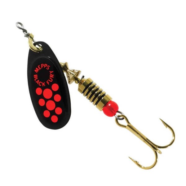 Mepps Black Fury Olta Kaşığı O.SİYAH-KIRMIZI - NO:3