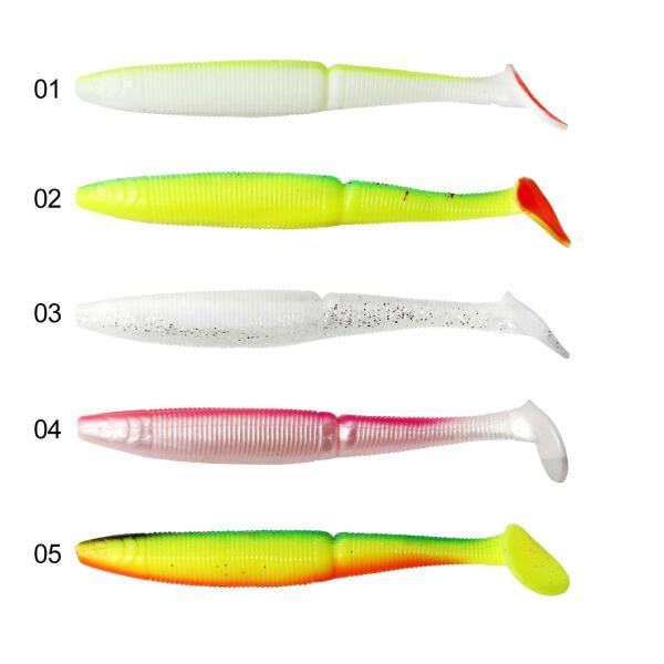 Mutant 3536 Nikko Soft 115cm Levrek Silikonu 5li Paket Suni Yem