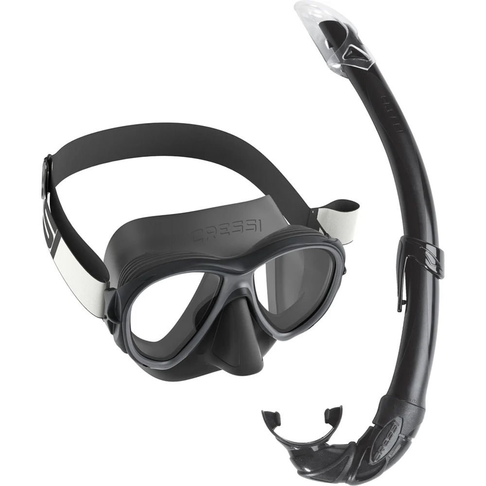 Cressi Samoa Maske - Mexico Şnorkel Set BLACK-BLACK
