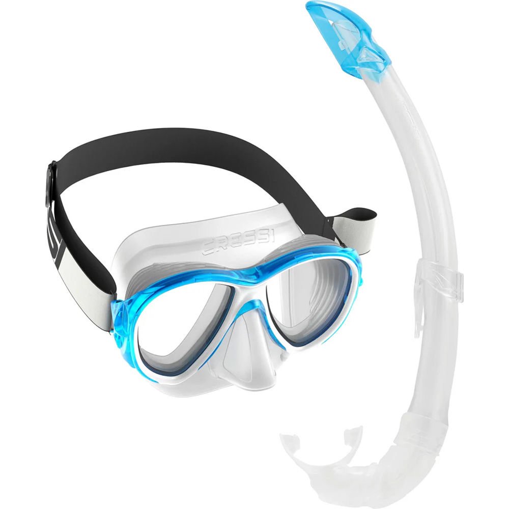 Cressi Samoa Maske - Mexico Şnorkel Set CLEAR-AQUAMARINE