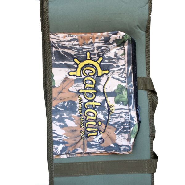 Captain Kamış Çantası 3 Bölmeli Eva Destekli Kumaştan