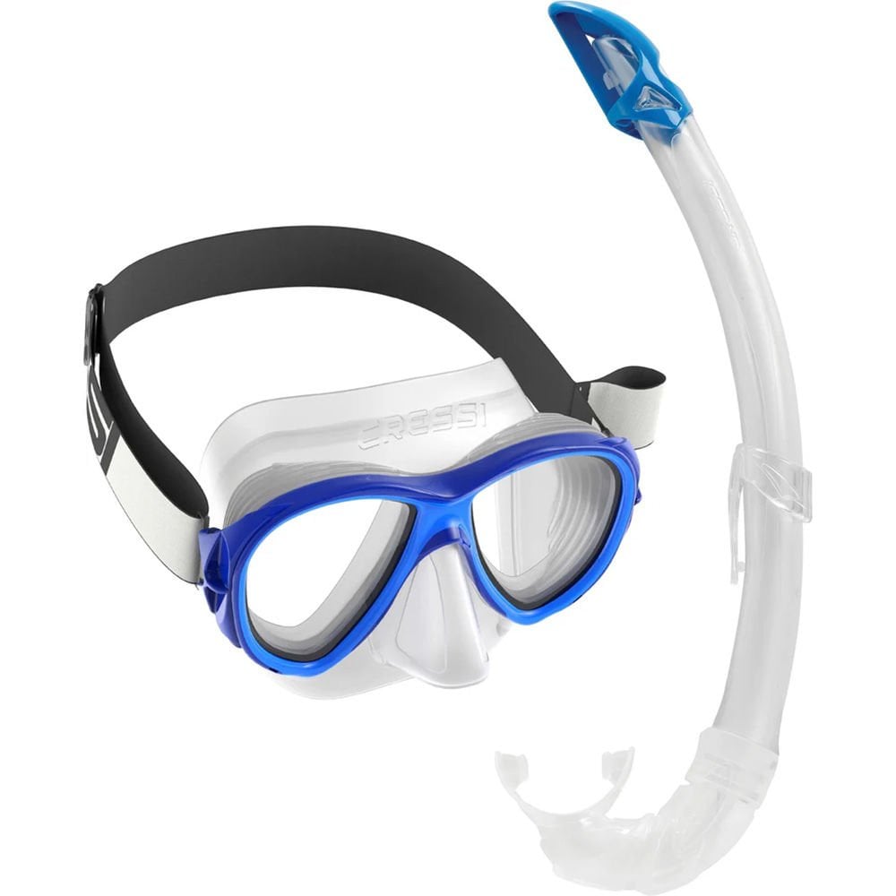 Cressi Samoa Maske - Mexico Şnorkel Set CLEAR-BLUE