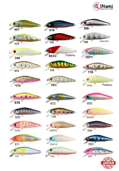 Usami Minn Shad 58F-SR 4.6 G Maket Balık 804