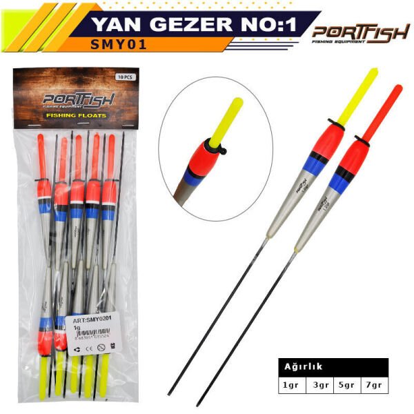 Portfish Balza Şamandıra Yan Gezerli no:01 10 Adetli