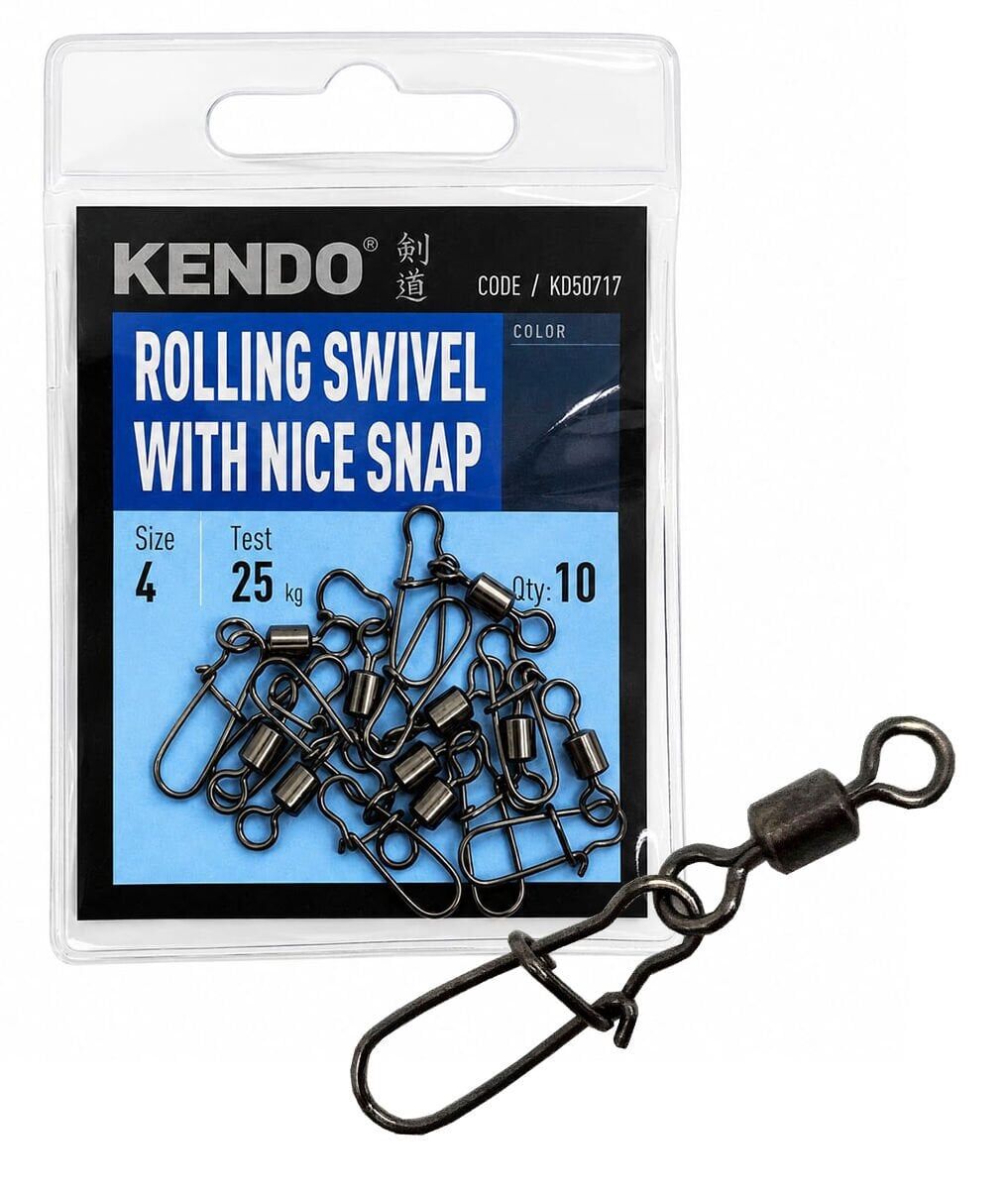 Kendo Rolling Swivel With Nice Snap 2 10pcs