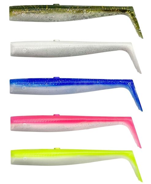 Savage Gear Sandeel V2 Tail 12.5cm 15gr 5-PCS Lemon Back