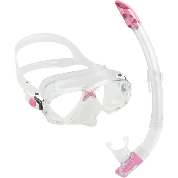 Cressi Marea-Gamma Clear/Pink Yetişkin Maske Şnorkel Seti