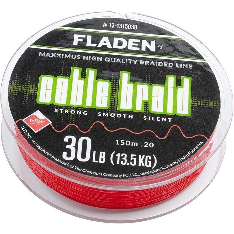 Fladen Maxximus Cable Braid 150M Kırmızı İp Misina 0.13 MM