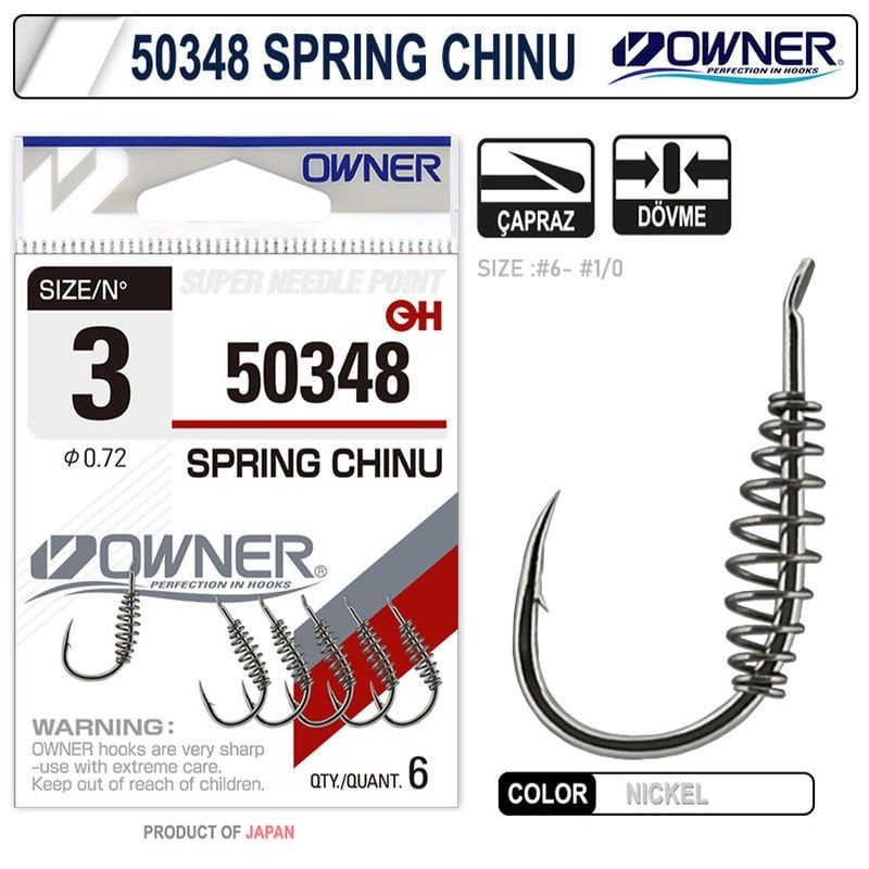 Owner 50348 Spring Chinu No:2 Nickel İğne 6 Adet