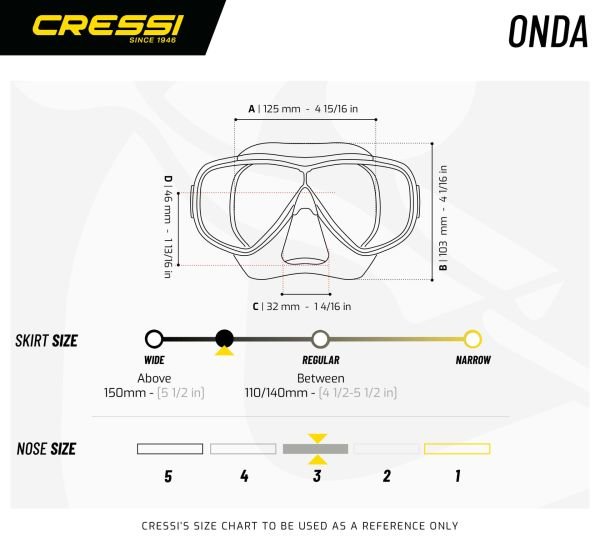 Cressi Onda-Mexico Clear/Blue Yetişkin Maske Şnorkel Seti
